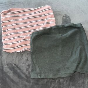 2 bundled tube tops. I just don’t wear crop tops anymore.